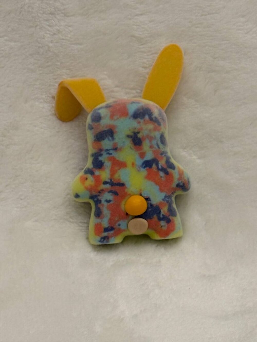 Small Fuggler Multicolor Rabid Rabbit Rabbid 2.5" Mini Figure - Picture 4 of 4